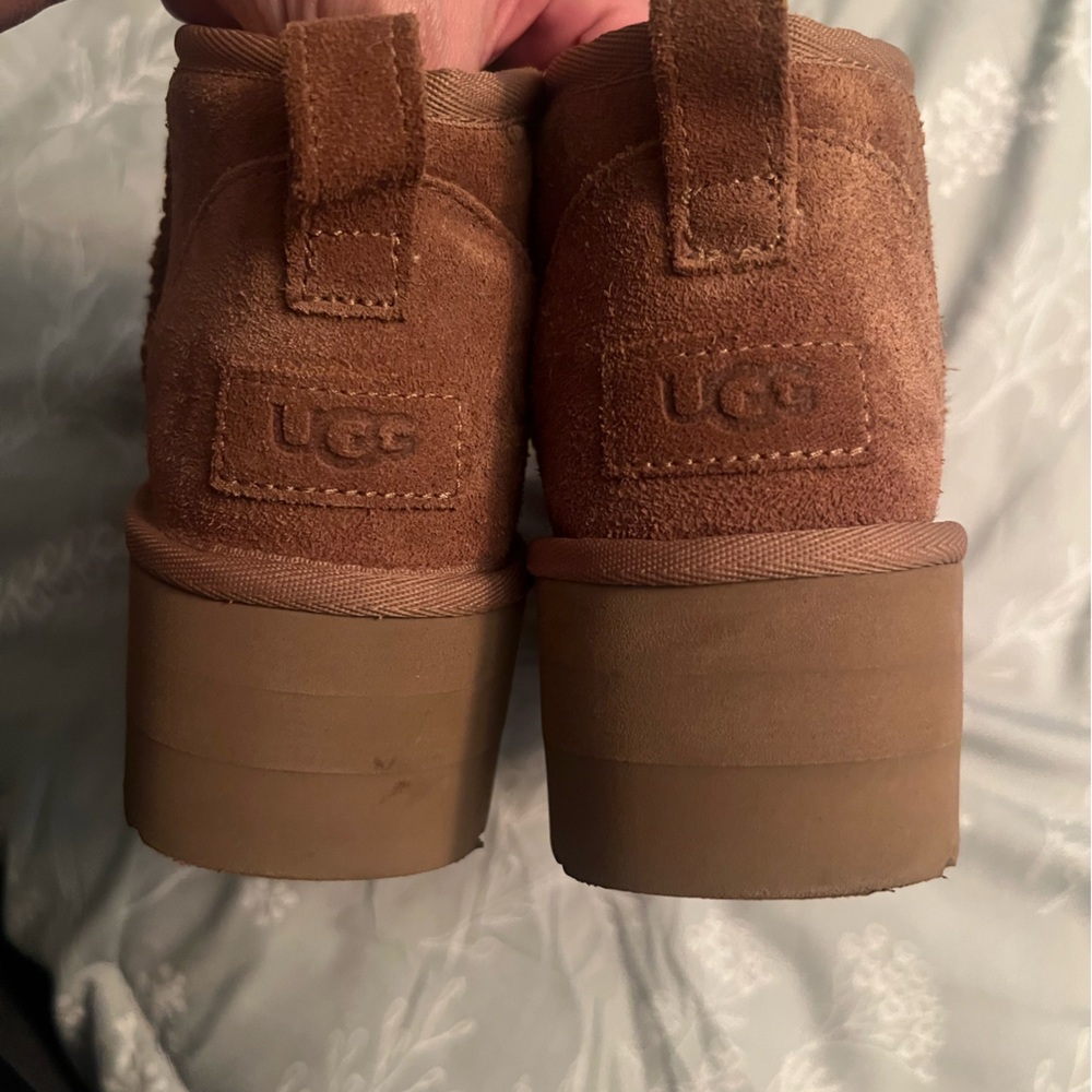 UGG platform ankle boots